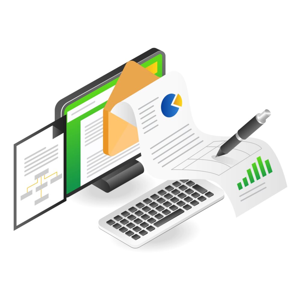 Computer data analysis online investment business registration
